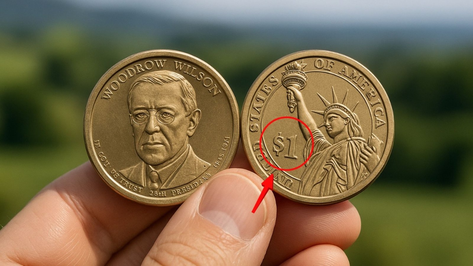 Woodrow Wilson 2013-P Dollar Coin